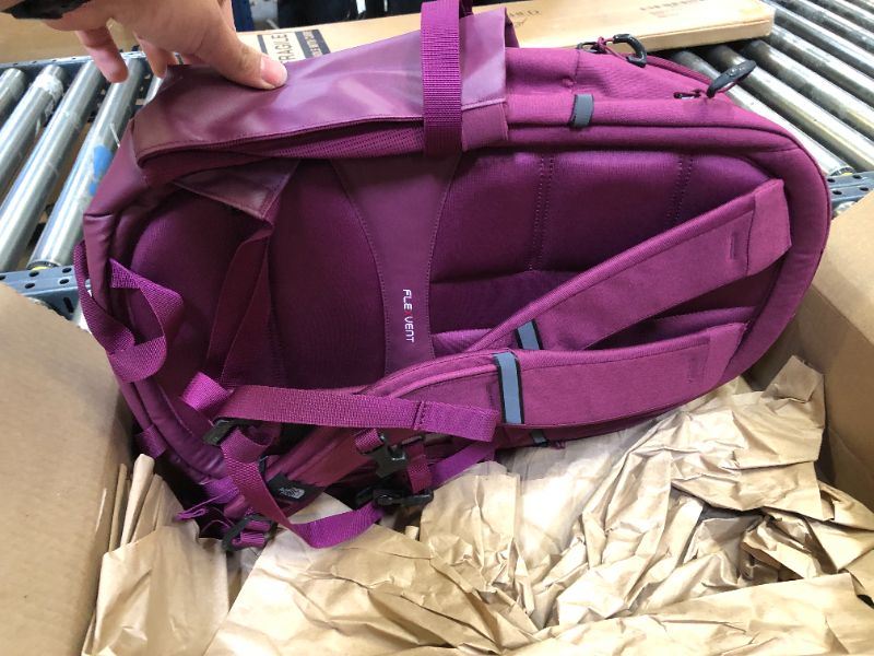 Photo 3 of THE NORTH FACE Women's Recon Everyday Laptop Backpack Boysenberry Light Heather/Fiery Red One Size