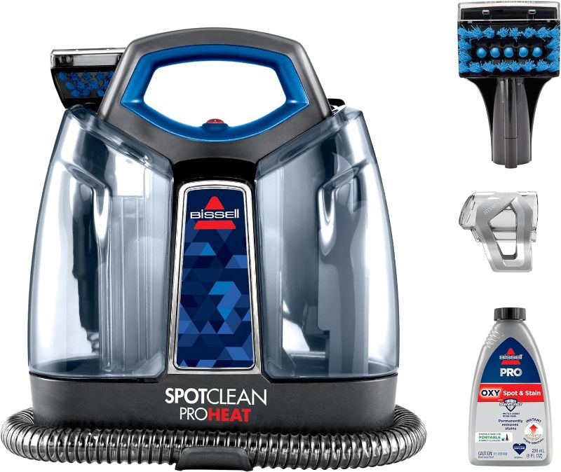 Photo 1 of Bissell SpotClean ProHeat Portable Spot and Stain Carpet Cleaner, 2694, Blue
