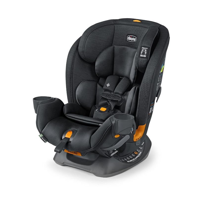 Photo 1 of Chicco OneFit ClearTex All-in-One, Rear-Facing Seat for Infants 5-40 lbs, Forward-Facing Car Seat 25-65 lbs, Booster 40-100 lbs, Convertible| Obsidian/Black
