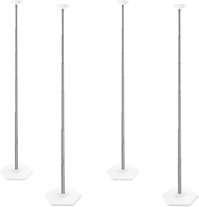 Photo 1 of TEKXYZ Telescoping Balloon Stand Set of 4, 1.5ft to 7ft Free Adjustable Metal Balloon Column Stand for Party Decorations
