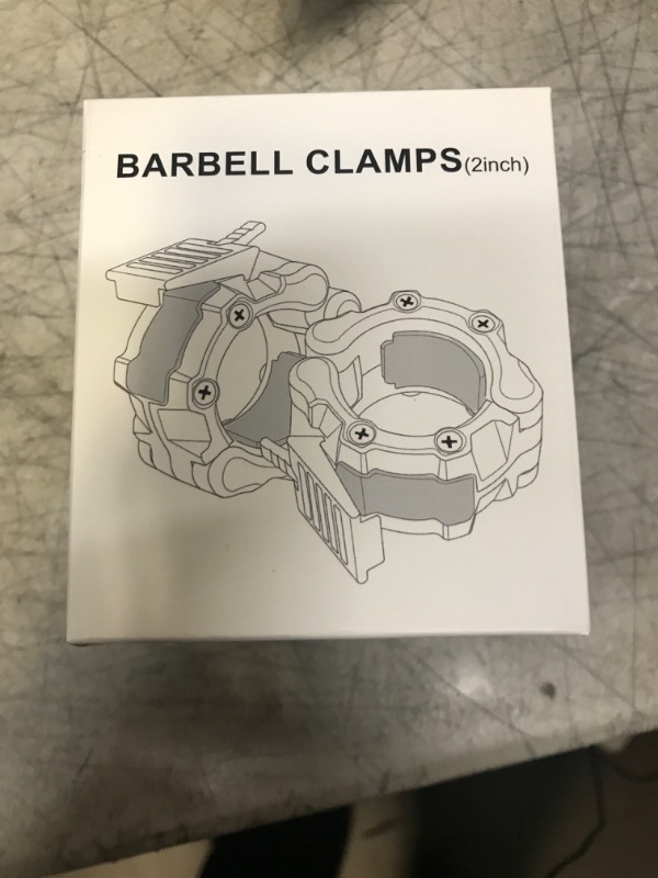 Photo 1 of Olympic Barbell Clamps,Barbell Clips,Barbell Storage Rack,Barbell Collars,Phone Holder, Barbell Weight Clips Quick Release Pair of Locking Weight Clips Fit 2 Inch Barbell for Weightlifting red889