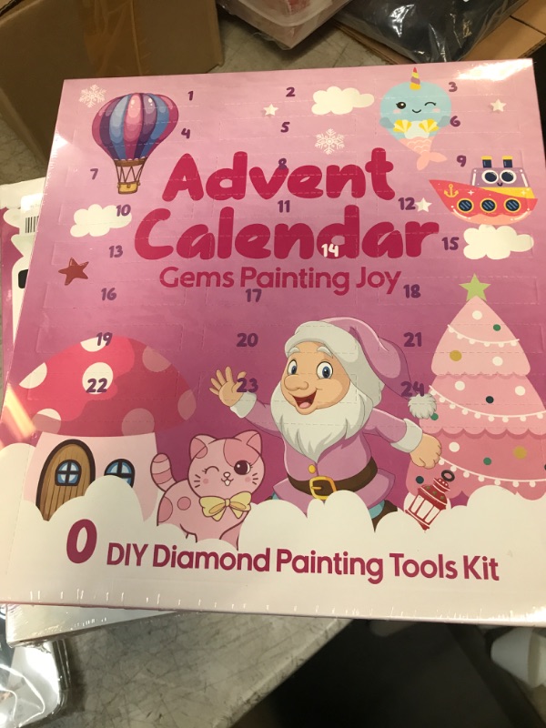 Photo 2 of Diamond Painting Advent Calendar for Girls - DIY Gem Arts and Crafts, Christmas Gifts for Ages 4-12 2-Princess Charms