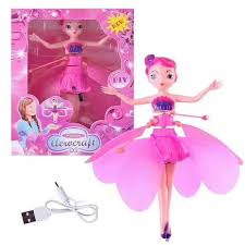 Photo 1 of  Girls Toys Hand Sensor Infrared Inductive Toy Flying Fairy with LED Light Girl Best Gift Induction Toys Flying Fairy
