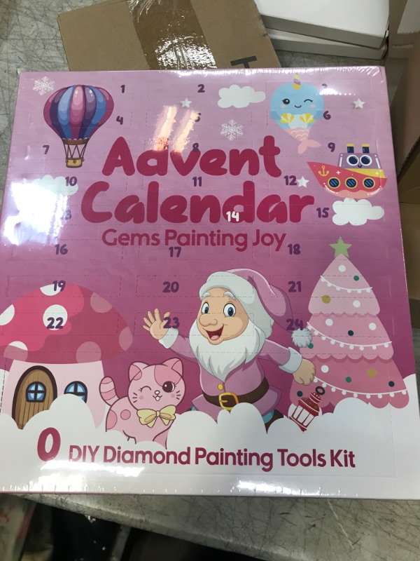 Photo 2 of Diamond Painting Advent Calendar for Girls - DIY Gem Arts and Crafts, Christmas Gifts for Ages 4-12 2-Princess Charms