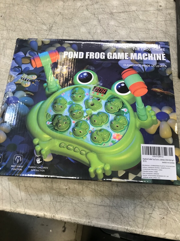 Photo 2 of HopeRock Toys for 2 3 4 5 Year Old Boy,Toddler Toys Age 2-4, Whack A Frog Game,with 5 Modes,45 Levels,9 Music Spray and Light-up, Baby Toy Gifts for Early Learning, Birthday Gift for Toddler Boy Toys