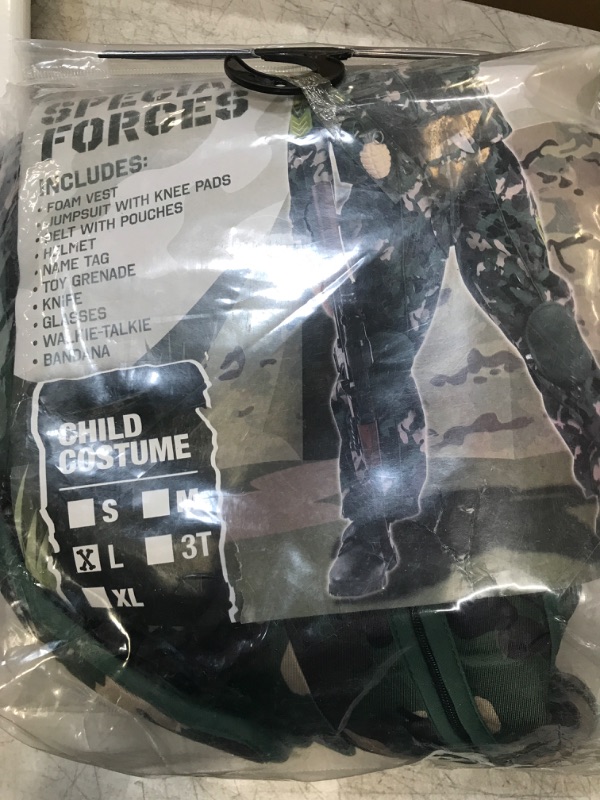 Photo 2 of Child Boy Army Special Forces Costume (Large( 10 - 12 yr ))