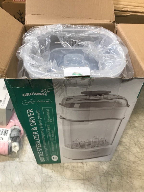 Photo 1 of Bottle Sterilizer and Dryer, Compact Electric Steam Baby Bottle Sterilizer (Esterilizador de Biberones), Bottle Sanitizer for Baby Bottles, Pacifiers, Pump Parts Sterilizer & Dryer