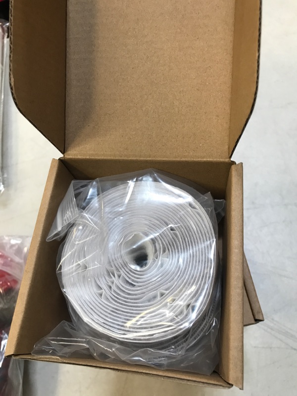 Photo 1 of 1 inch x 9.8 ft Hook and Loop Fastening Tape with Strong Adhesive Backing Heavy Duty Carpet Tape Roll Double-Sided Hook and Loop Strips for Fabric Hanging Hooks White