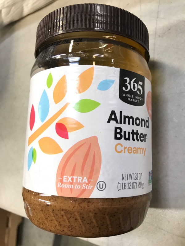 Photo 2 of 365 by Whole Foods Market, Creamy Almond Butter, 28 Ounce Almond 28.00 Fl Oz (Pack of 1)