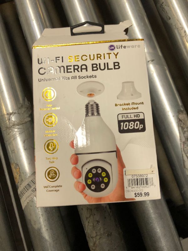 Photo 1 of Light Bulb Camera - Indoor Camera with Motion Detection, WiFi Camera, Live-Stream & Recording - 360 Camera, 2 Way Audio, Indoor Security Camera, Pet Camera - Baby Camera Monitor