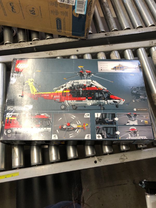 Photo 3 of LEGO Technic Airbus H175 Rescue Helicopter 42145, Educational Model Building Set for Kids, with Spinning Rotors and Motorized Features, Construction Toy Standard Packaging