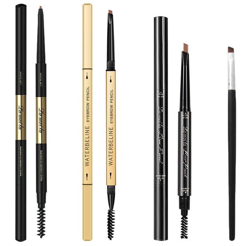 Photo 1 of 3 Different Eyebrow Pencils,Creates Natural Looking Brows Easily And Lastes All Day,4-in-1:Eyebrow Pencil *3; Eyebrow Brush *1,Light Brown #-927027