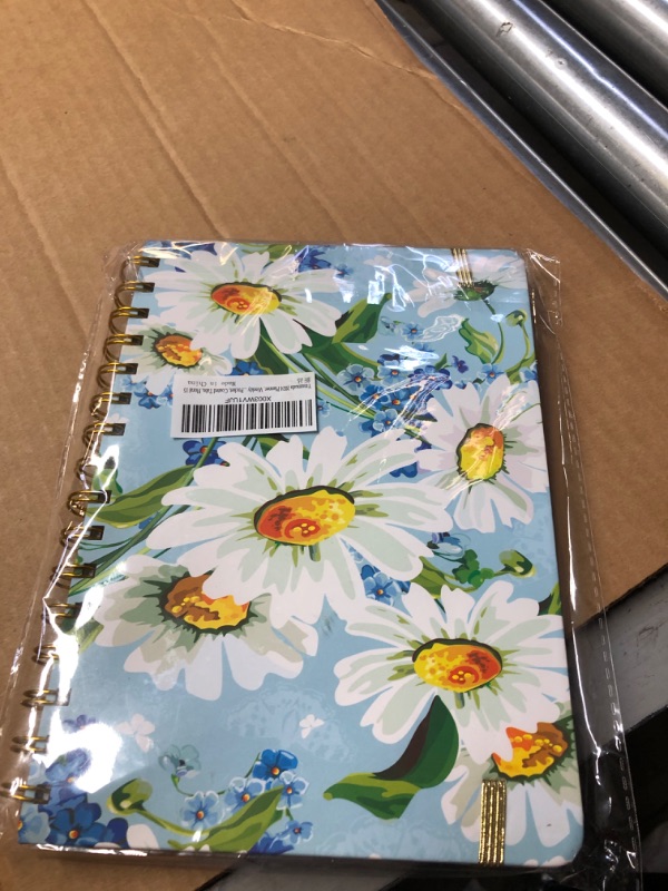 Photo 2 of Ymumuda 2024 Planner, 12-Month Weekly Monthly Planner from JAN.2024 to DEC.2024, 8.4" X 6", Spiral Planner Notebook with Stickers, Elastic Closure, Inner Pocket, Sticky Index Tabs, Floral 15 8.4"×6" V2024-15