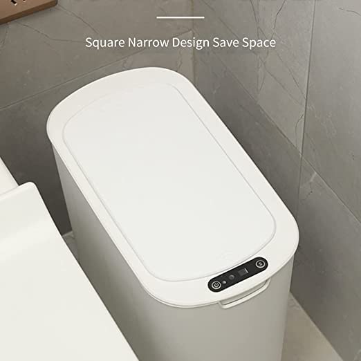 Photo 1 of  Smart Sensor Trash Can Waterproof Automatic Garbage Can for Household Bathroom Toilet Bedroom Living Room