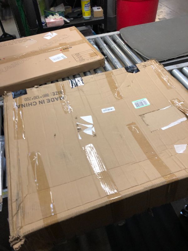 Photo 1 of Folding Laundry Cart Commercial Rolling Laundry Basket Trucks with Wheels 440lbs Load Capacity Stainless Steel Laundry Trolley Cart for Industrial/Home 34 * 21 * 31'' (Blue)