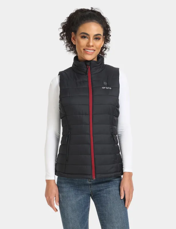 Photo 1 of ORORO Women's Heated Vest (Black, S) and Heated Hand (Black)