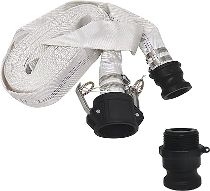 Photo 1 of 26ft/1.5inch FirmHose Heavy Duty Swimming Pool/Garden/Backwash/Discharge Hose With Easy Extendable Connector (26)
