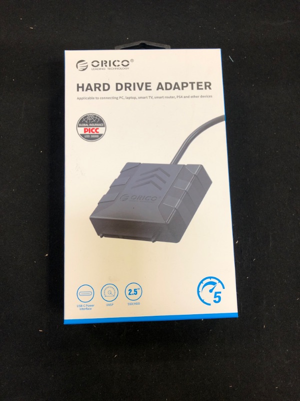 Photo 1 of ORICO 2.5'' Hard Drive Enclosure SATA to USB C Cable, Hard Drive Adapter Converter for 2.5 Inch SSD & HDD Data Transfer, Support UASP(S1-3C-05)
