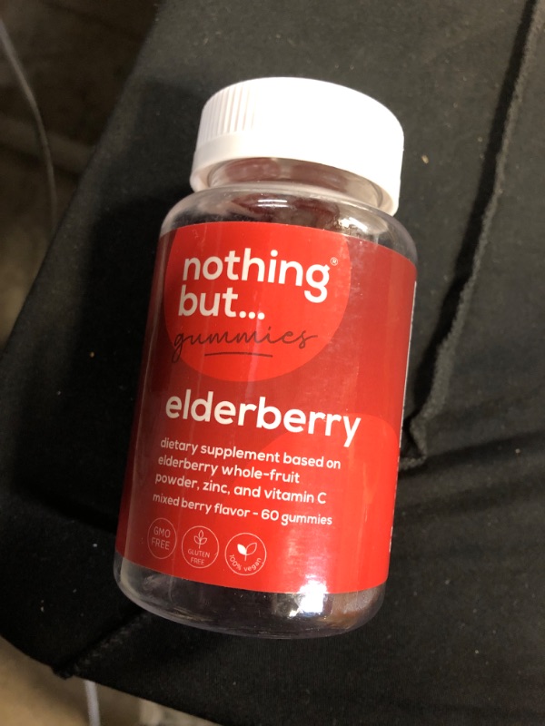 Photo 2 of Elderberry Gummies, Sambucus - Natural Black Elderberry with Zinc and Vitamin C for Adults and Kids, Supplement and Vegan, 60 Elderberry Immune Support Gummies