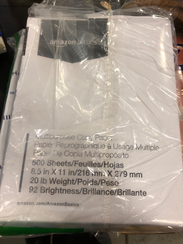 Photo 2 of Amazon Basics Multipurpose Copy Printer Paper, 8.5 x 11 Inch 20Lb Paper - 1 Ream (500 Sheets), 92 GE Bright White 1 Ream | 500 Sheets Multipurpose (8.5x11) Paper