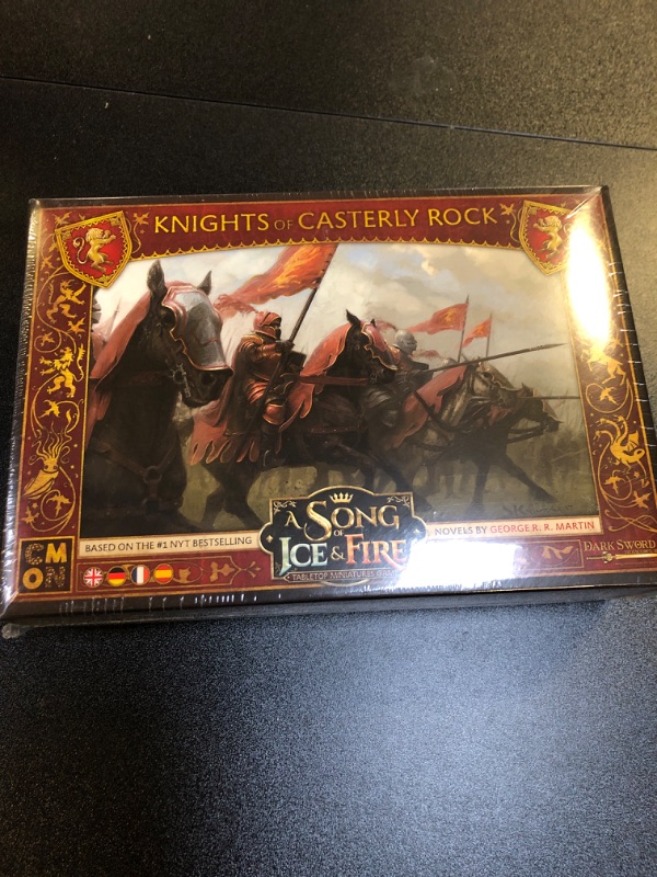 Photo 2 of Asmodee Italia Song of Ice and Fire Cavalieri di Castel Granite Expansion with Gorgeous Miniature, Colour, 10418
