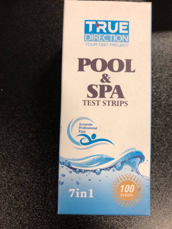 Photo 2 of Pool and Spa Test Strips-7 Way Pool Test Kit, Accurate Hot Tub Test Strips for Bromine, pH,Cyanuric Acid, Total Hardness, Total Alkalinity and Chlorine Test Strips, 100 Counts Spa 7 Way