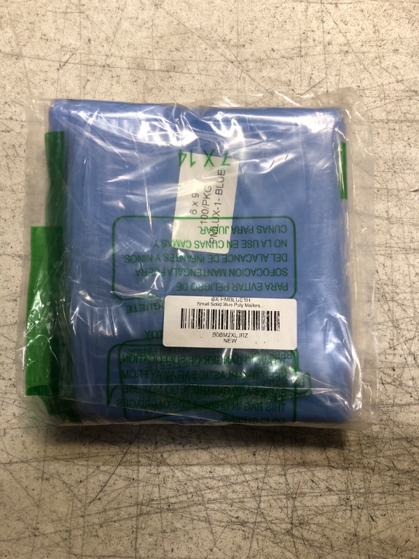 Photo 2 of Small Poly Mailers 6x9, Solid Blue Shipping Bags - Tear And Puncture Free Poly Bags - Water Resistant Mailing Bags - Packaging Bags For Small Business - 100 Count 6" x 9"(100Pck) blue