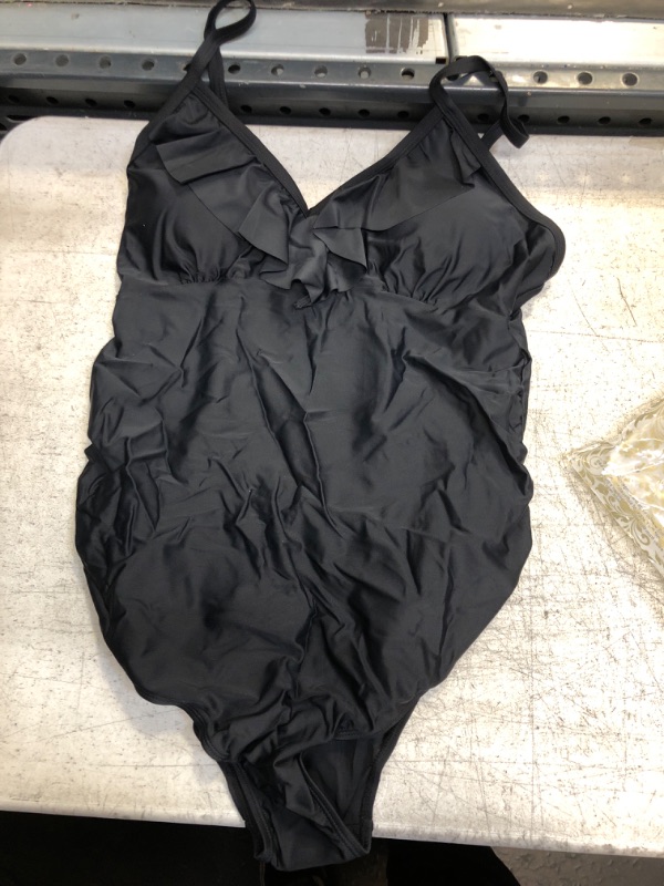 Photo 1 of Black One Piece Swim Suit XL 