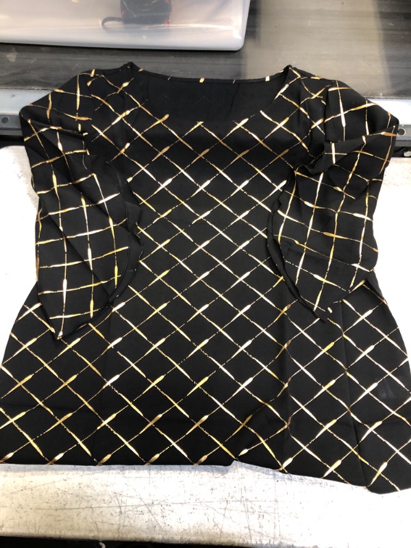 Photo 1 of Black And Gold Blouse XL 