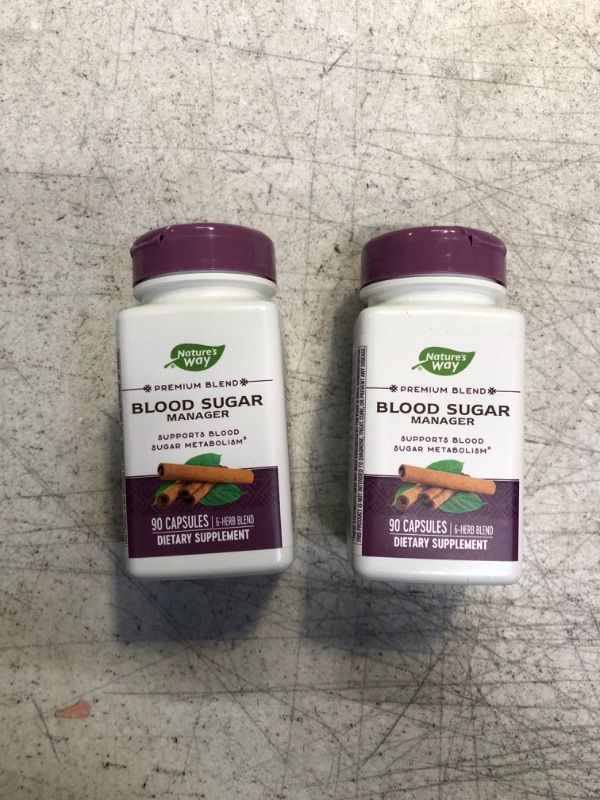 Photo 1 of (PACK OF 2) Nature's Way Blood Sugar With Gymnema Extract ( 1x90 CAP) (BB 08/31/26) 