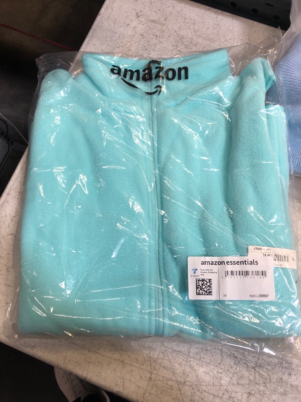 Photo 2 of Amazon Essentials Women's Classic-Fit Sleeveless Polar Soft Fleece Vest (Available in Plus Size) Polyester Aqua Blue 3X