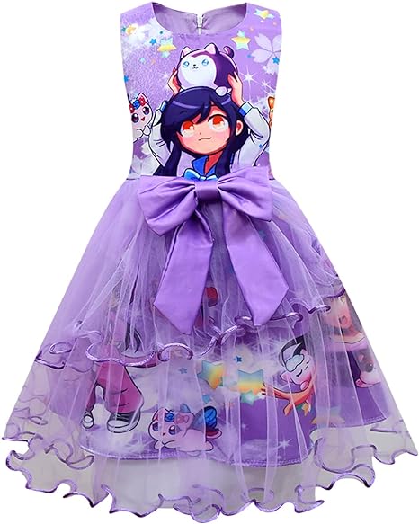 Photo 1 of SHORT SLEEVE TULLE TUTU COSTUME LOVELY CARTOON DRESS PURPLE 10