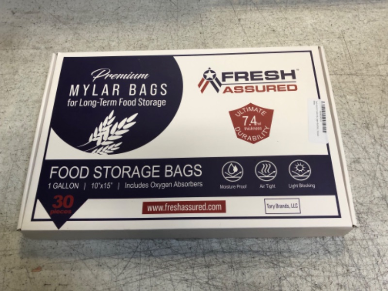 Photo 3 of 1 Gallon Mylar Bags for Food Storage with Oxygen Absorbers | 30 pack | 7.5 mil