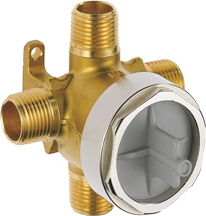 Photo 1 of  Faucet R11000 3-Setting and 6-Setting Custom Shower Diverter Valve Kit, Rough-In Kit for Delta Shower Trim Kits, Brass Construction, R11000
