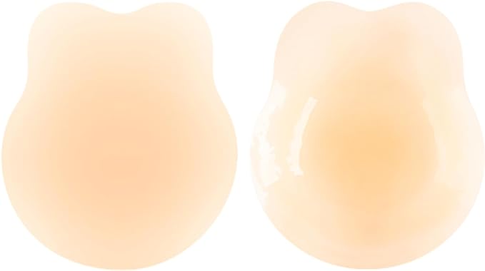 Photo 1 of BOPILUYT Nipple Cover Breast Lift Pasties, Sticky Bra Silicone Ultra-Thin Sticky Petals Strapless Reusable Adhesive Bras
