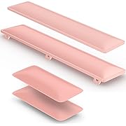 Photo 1 of AUTYANL Keyboard Wrist Rest - Comfortable Gel Padding, Non-Slip Rubber Base - Ideal for Long-Term Use, Relieves Wrist Pain - Suitable for Office, Gaming, and Computer Users(Pink, 2 Packs)