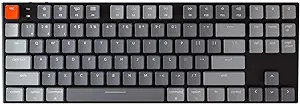 Photo 1 of Keychron K13 87 Key Ultra-Slim Wireless Bluetooth/USB Wired TKL Tenkeyless Mechanical Gaming Keyboard, RGB LED Backlit Low Profile Blue Switches for Mac Windows, N-Key Rollover, Version 5