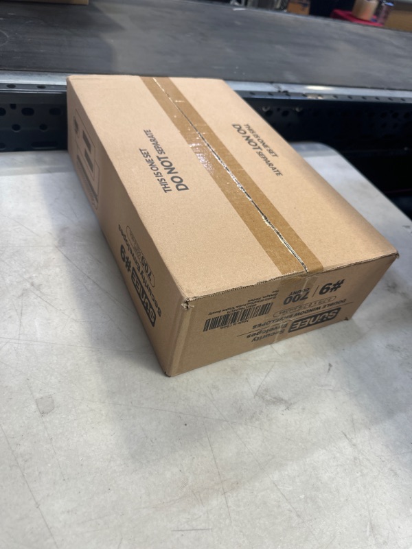 Photo 1 of 700 Pack #9 Double Window Envelopes Self-Seal - No. 9 Security Envelopes - for Invoices, Statements, and Documents - Size 3-7/8 x 8-7/8 Inches - White *****Factory Sealed