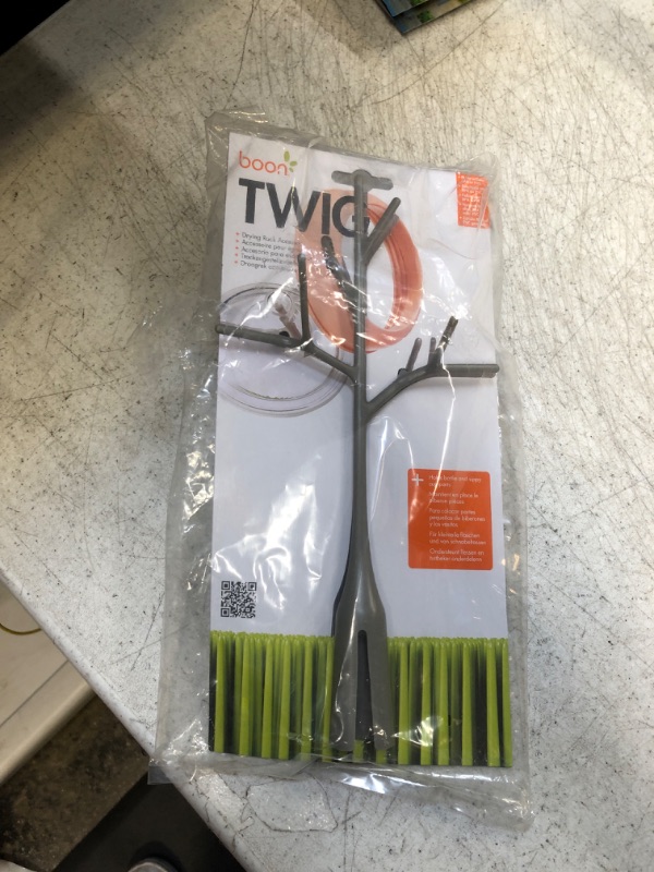 Photo 1 of Boon Twig Grass and Lawn Drying Rack Accessory, Warm Gray Twig Gray 1-Piece