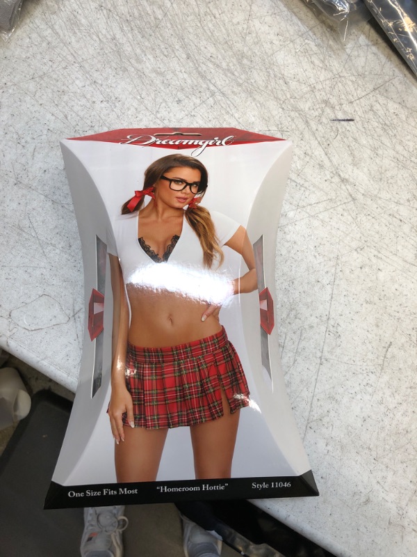 Photo 2 of Dreamgirl Sexy Tie-Front Crop Top Schoolgirl Costume for Women -- Large
