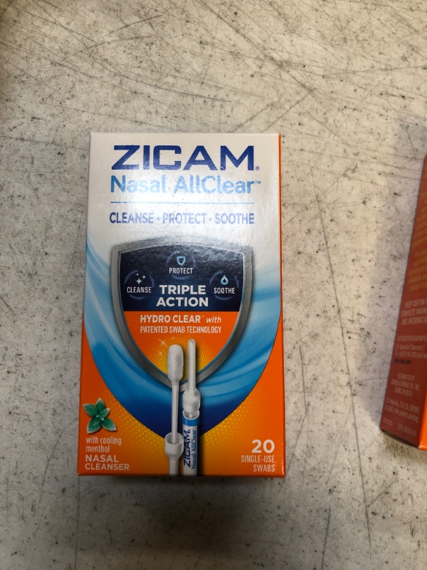 Photo 2 of Zicam Nasal AllClear Triple Action Nasal Cleanser with Cooling Menthol 20ct
