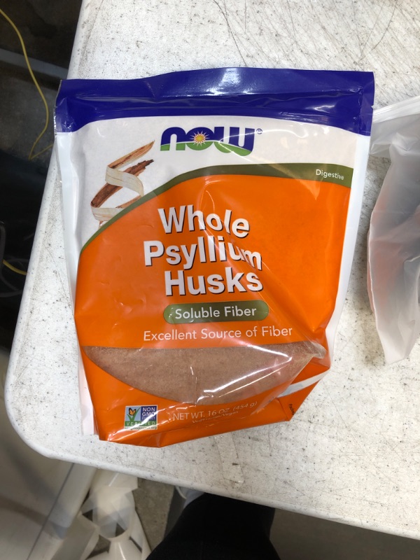 Photo 2 of NOW Supplements, Whole Psyllium Husks, Non-GMO Project Verified, Soluble Fiber, 16-Ounce 1 Pound (Pack of 1)