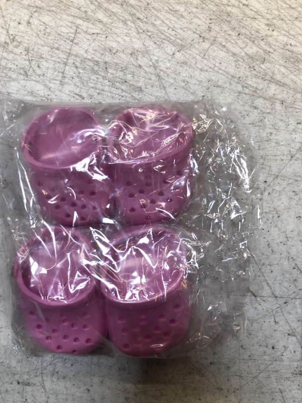 Photo 2 of GabeFish 1 PCS Small Dog Crocs, Shoes for Dogs, Candy Colors Dog Sandals for Photo, Doggy Rubber Slipper Shoes Pink 2.7 x 1.5 in (7 x 4cm)