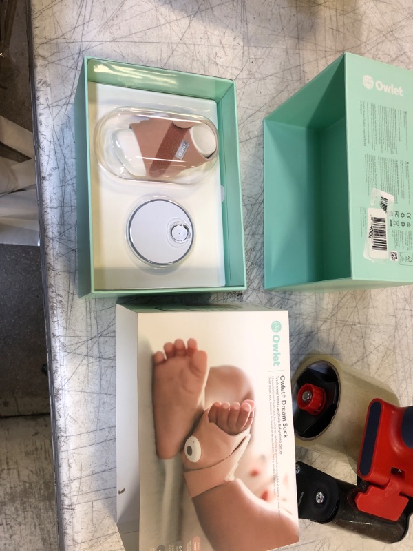 Photo 1 of Owlet Dream Sock® - FDA-Cleared Smart Baby Monitor - Track Live Pulse (Heart) Rate, Oxygen in Infants - Receive Notifications - Dusty Rose Dream Sock Dusty Rose