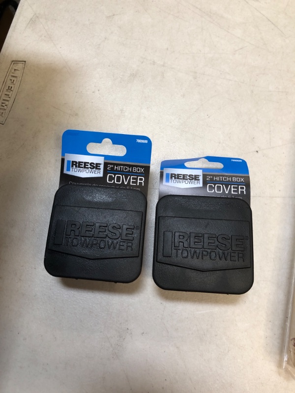 Photo 2 of Reese Towpower 7000600 Receiver Tube Cover Black, 2 inch 2 pack 