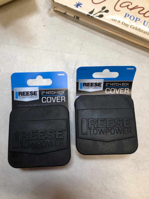 Photo 2 of Reese Towpower 7000600 Receiver Tube Cover Black, 2 inch 2 pack