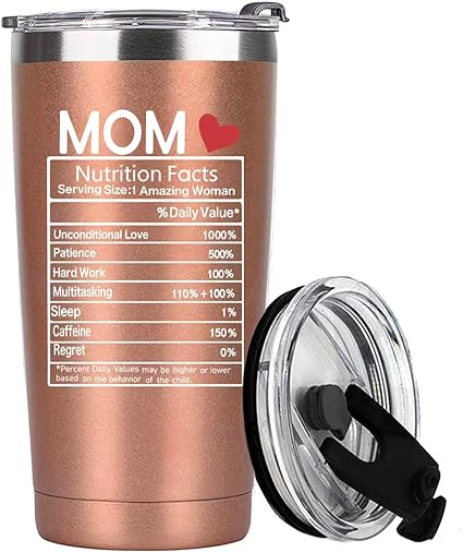 Photo 1 of Gifts For Mom 20 Oz Stainless Steel Insulated Tumbler | Mothers Day Gifts | Birthday Gifts for Mom | Great Mother Gifts | Wife Gifts from Husband | Unique Best Mom Ever Gifts.(1-Rose Gold)