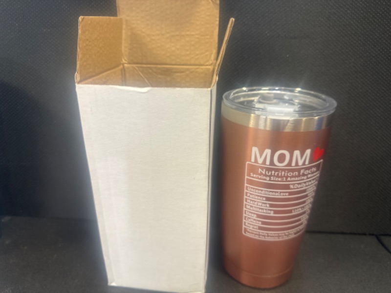 Photo 2 of Gifts For Mom 20 Oz Stainless Steel Insulated Tumbler | Mothers Day Gifts | Birthday Gifts for Mom | Great Mother Gifts | Wife Gifts from Husband | Unique Best Mom Ever Gifts.(1-Rose Gold)