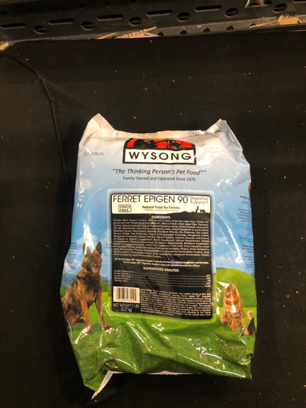 Photo 2 of Wysong Ferret Epigen 90 Digestive Support - Dry Ferret Food - 5 Pound Bag. Exp Jan 14 2024