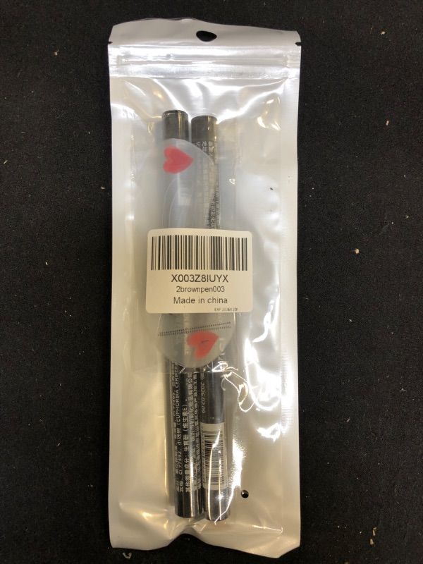 Photo 1 of 2 pack dark brown eyebrow pencil with 1 pack eyebrow tool,#brownpen003
